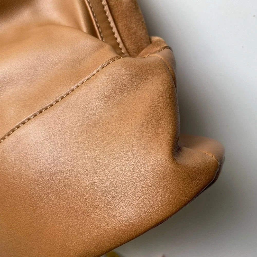 Sole Society Tan Brown Faux Leather Suede Handbag Shoulder‎ Bag Boho Vibes